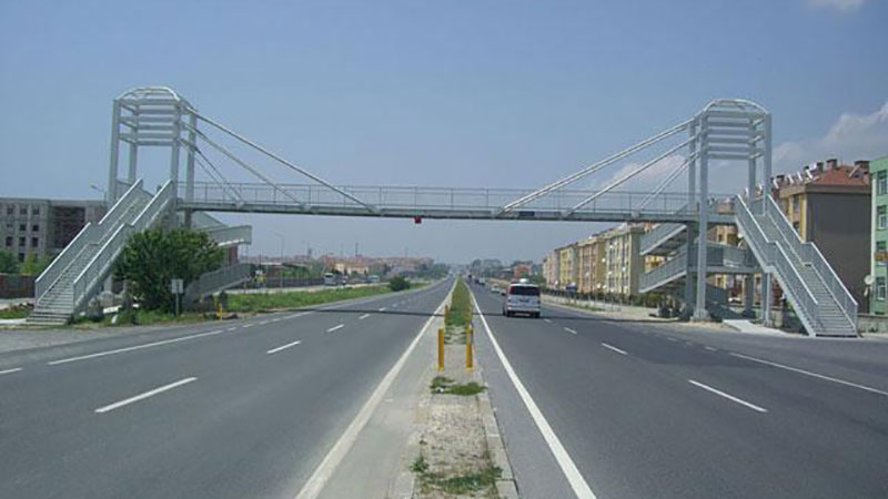 Selimpaşa D100 Karayolu Çelik Yaya Köprüsü Projesi
