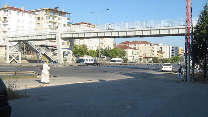 Tuzla D100 Karayolu Çelik Yaya Köprüsü Projesi