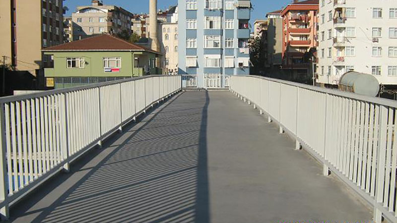 Tuzla D100 Karayolu Çelik Yaya Köprüsü Projesi